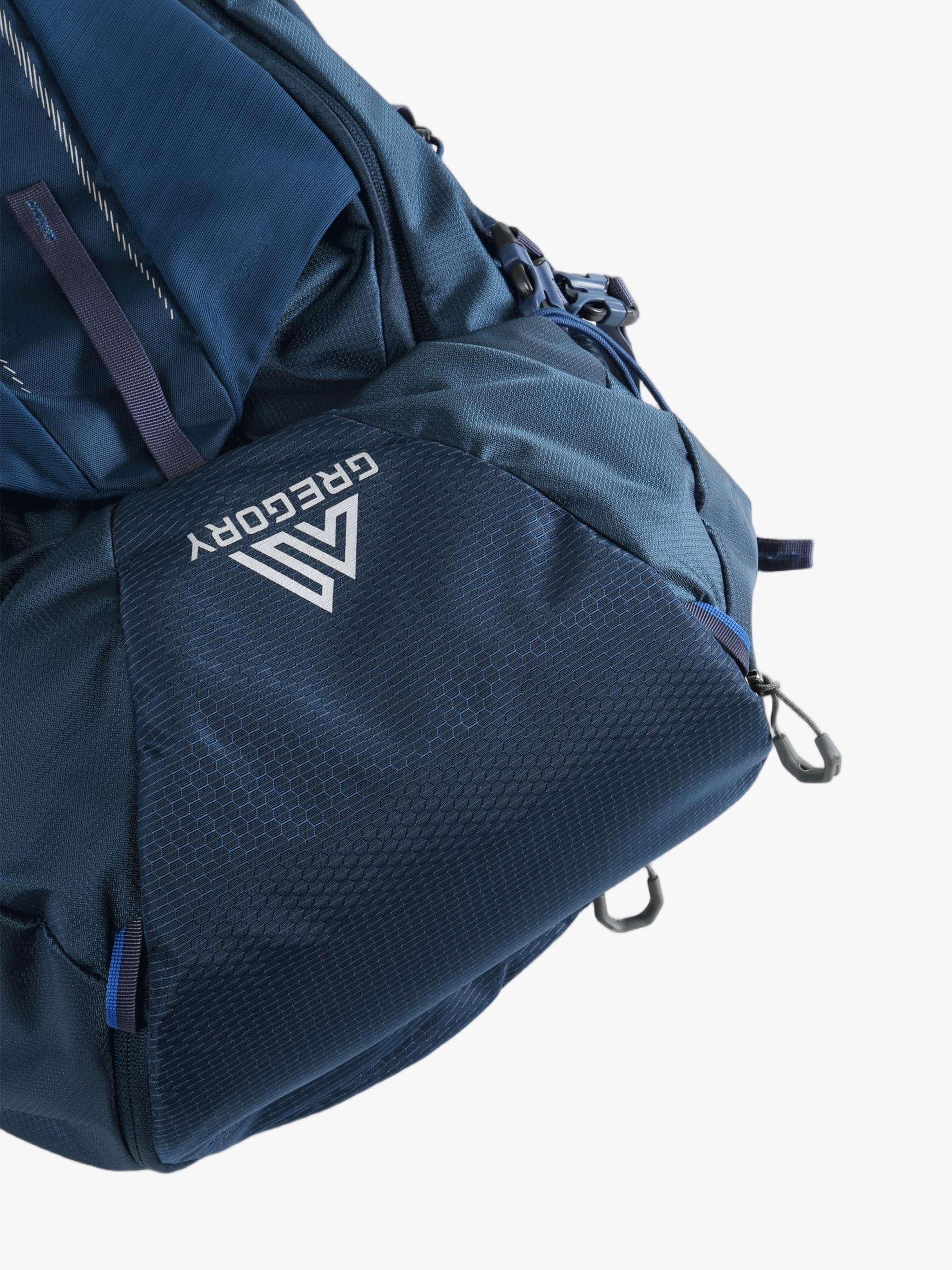 Navy bag, back view