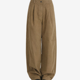 Brown pants, full body view