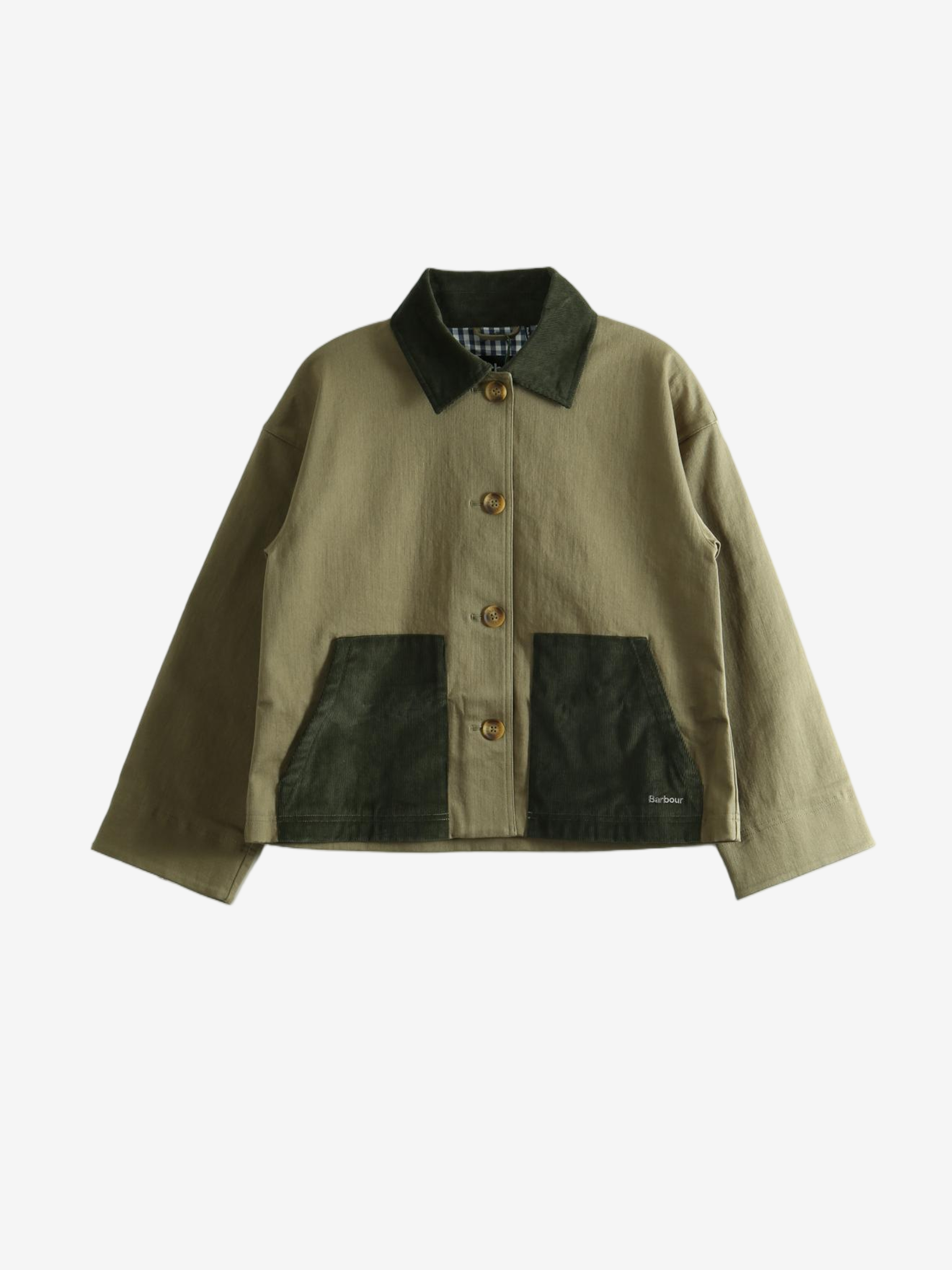 Green jacket, front view