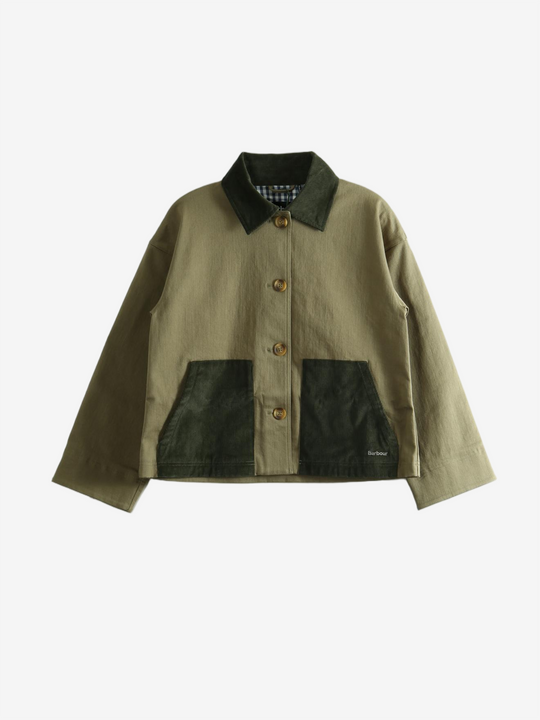 Green jacket, front view