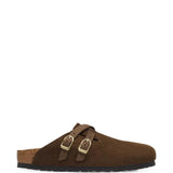 Brown sandals, front view