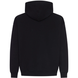 Black hoodie, back view