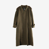 Green coat, front view