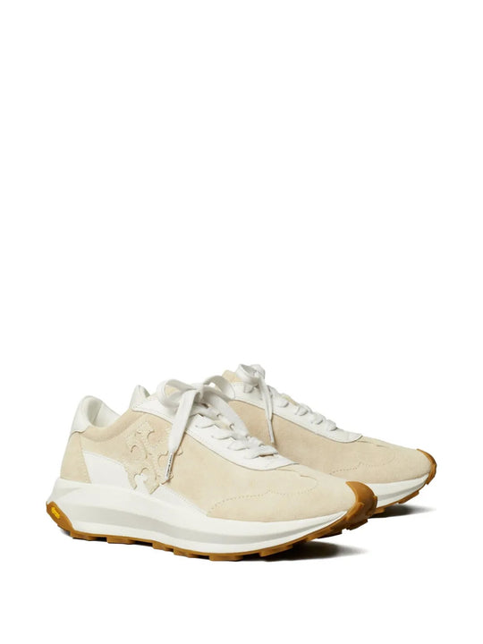 Tan shoes, front view