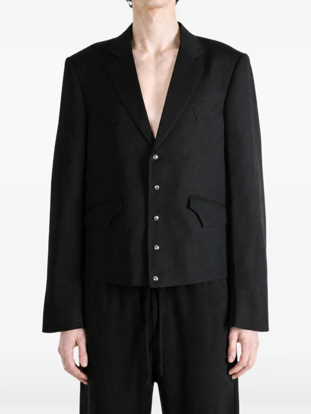 Black jacket, full body view