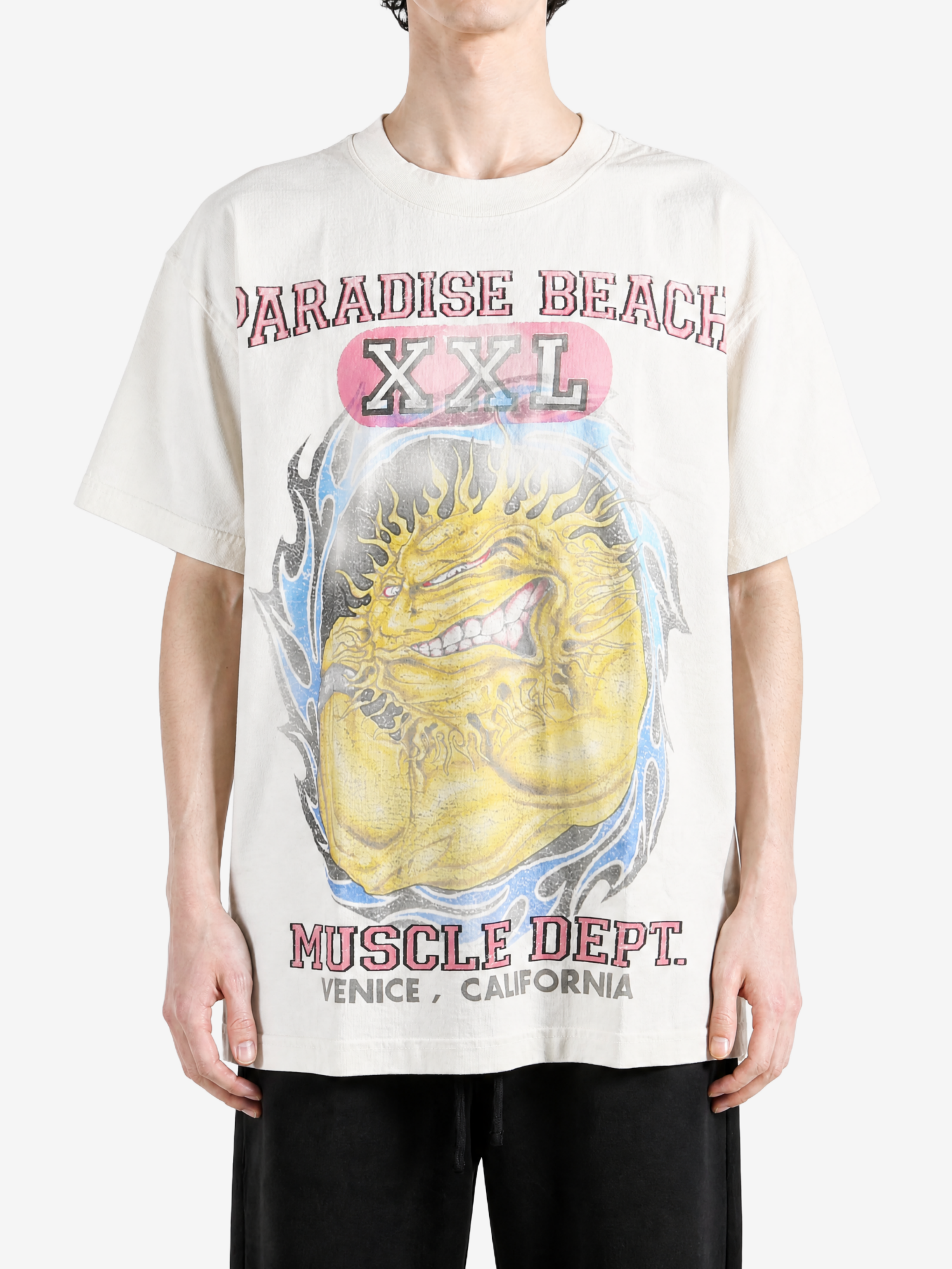 Tan t-shirt, front view
