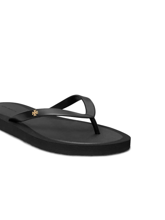 Black sandals, side view