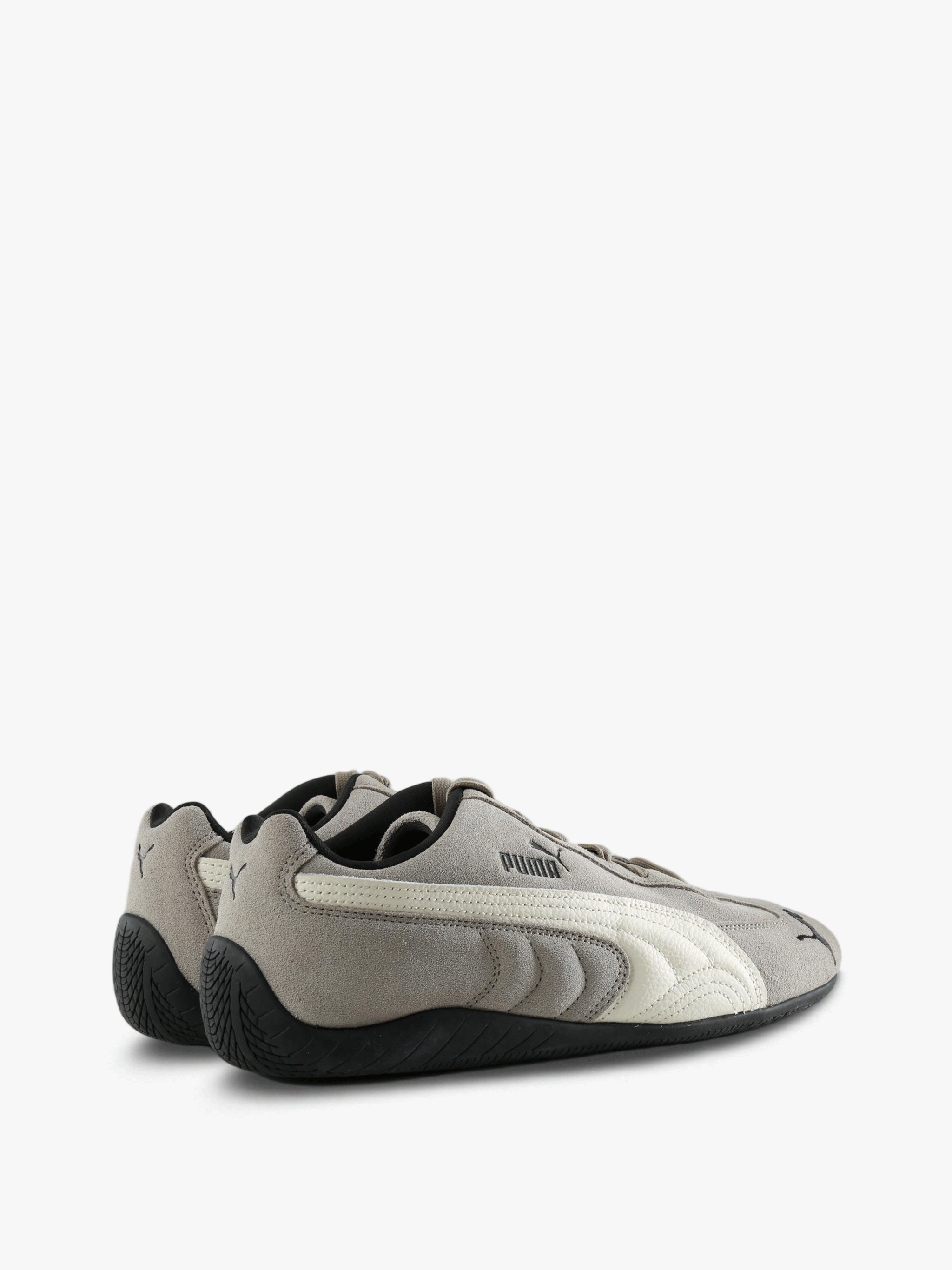 Grey shoes, side view