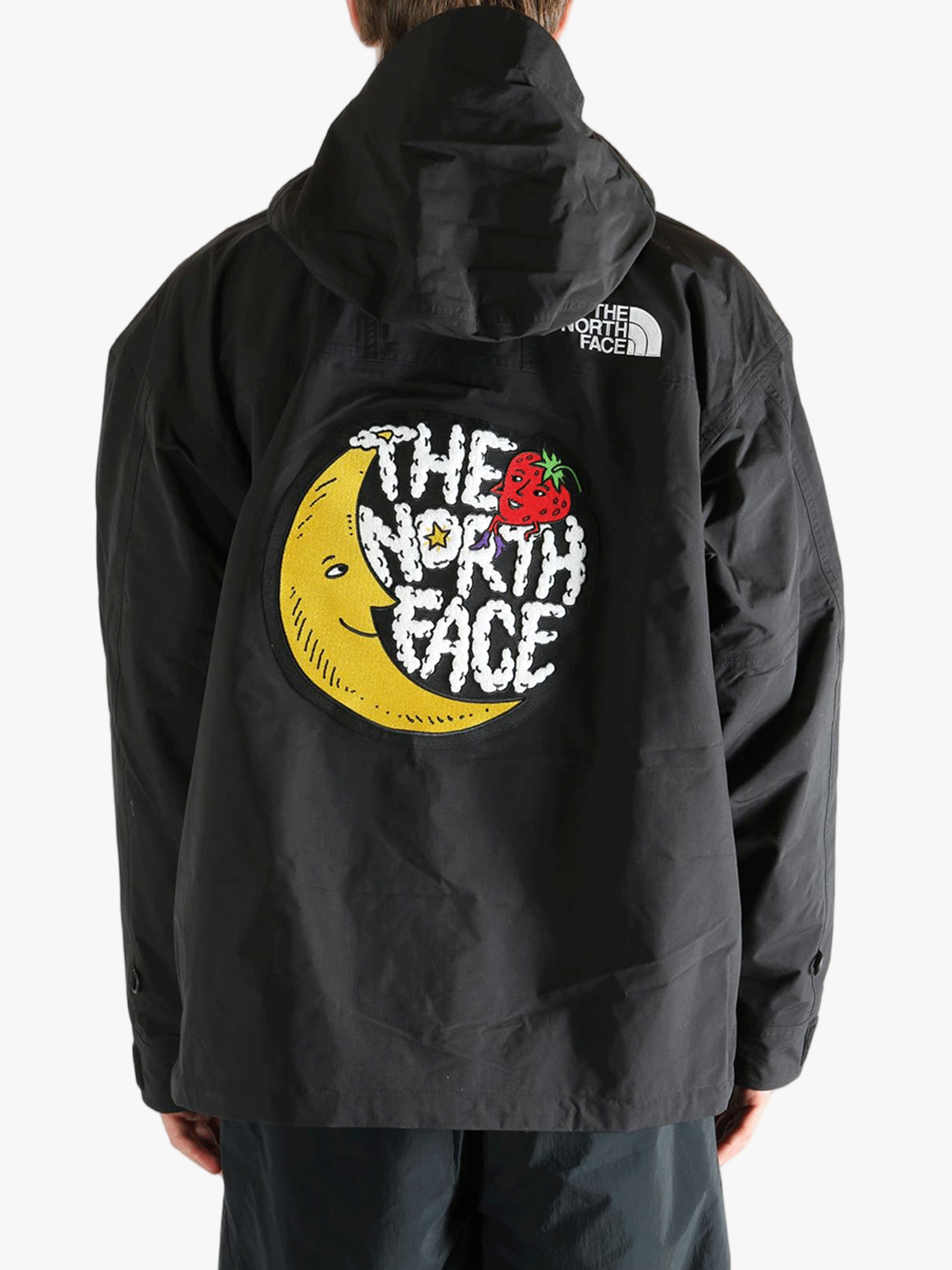 Black jacket, back view