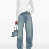 Blue jeans, full body view