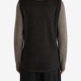 Brown t-shirt, full body view