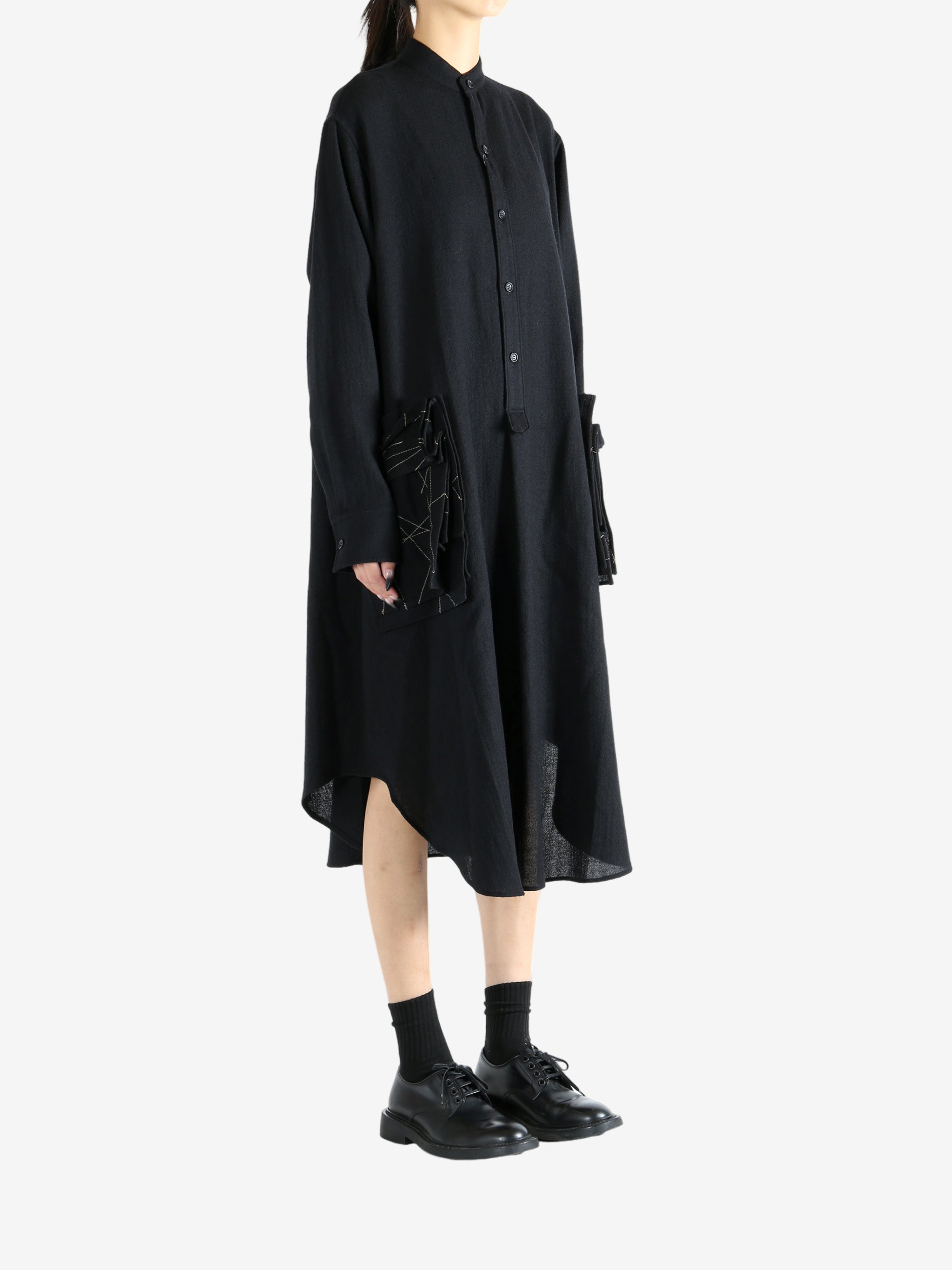 Black dress, full body view