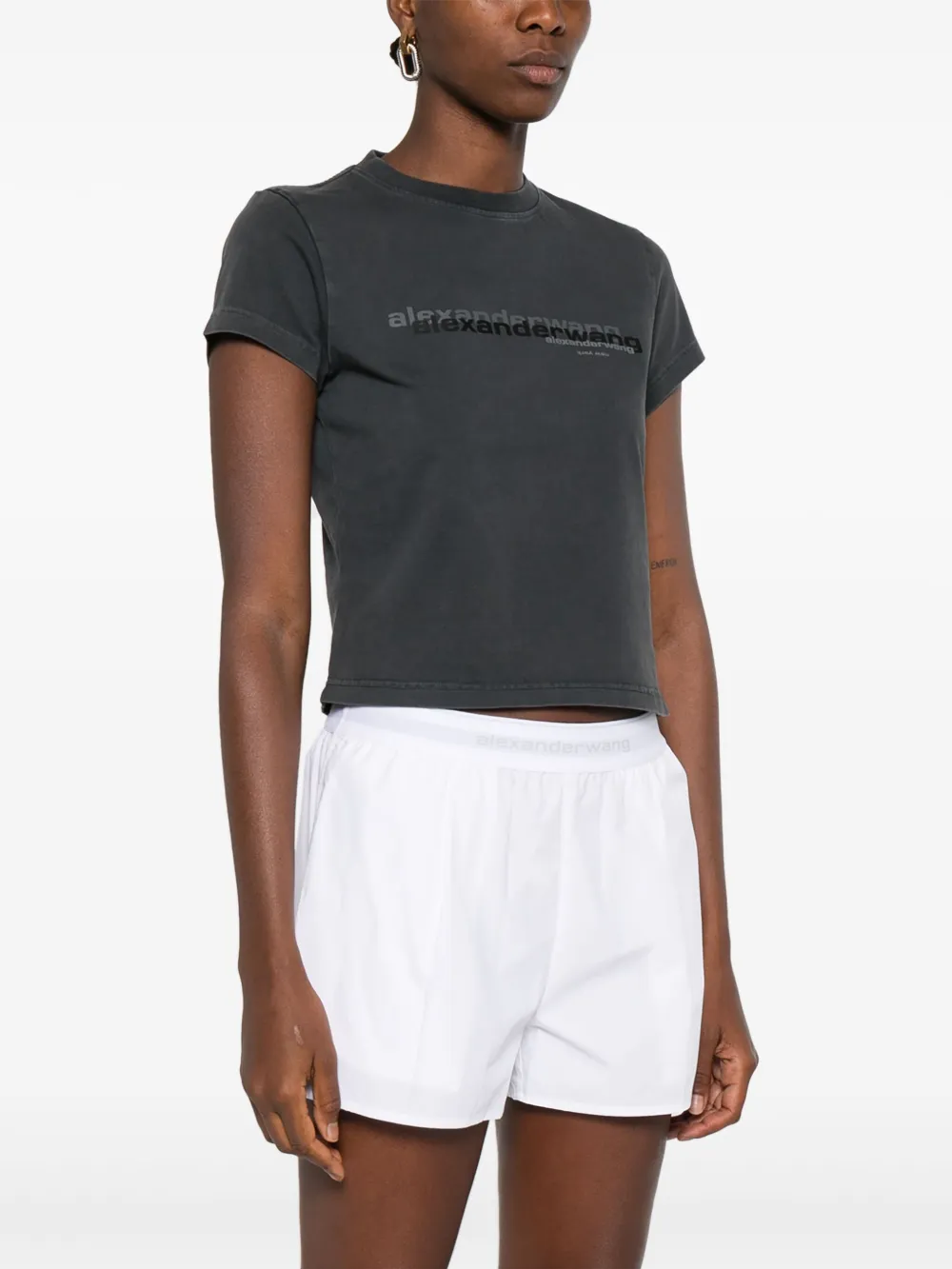 ALEXANDER WANG - Women Shrunken Tee – Atelier New York ALEXANDER WANG - Women Shrunken Tee – Atelier New York