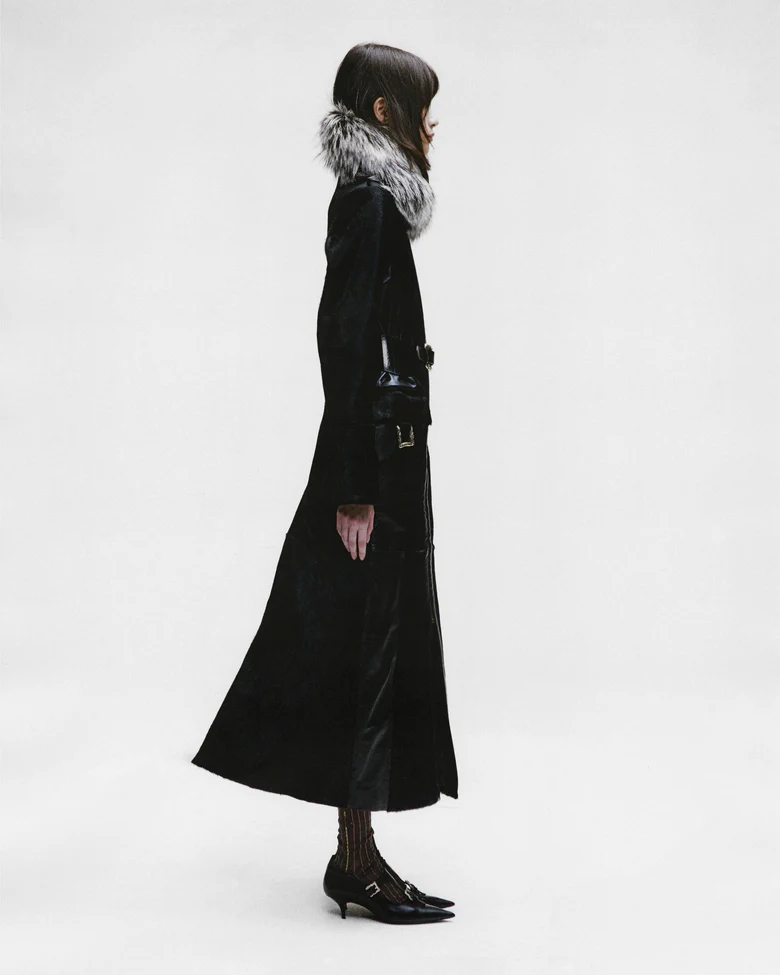 black jacket,full body view