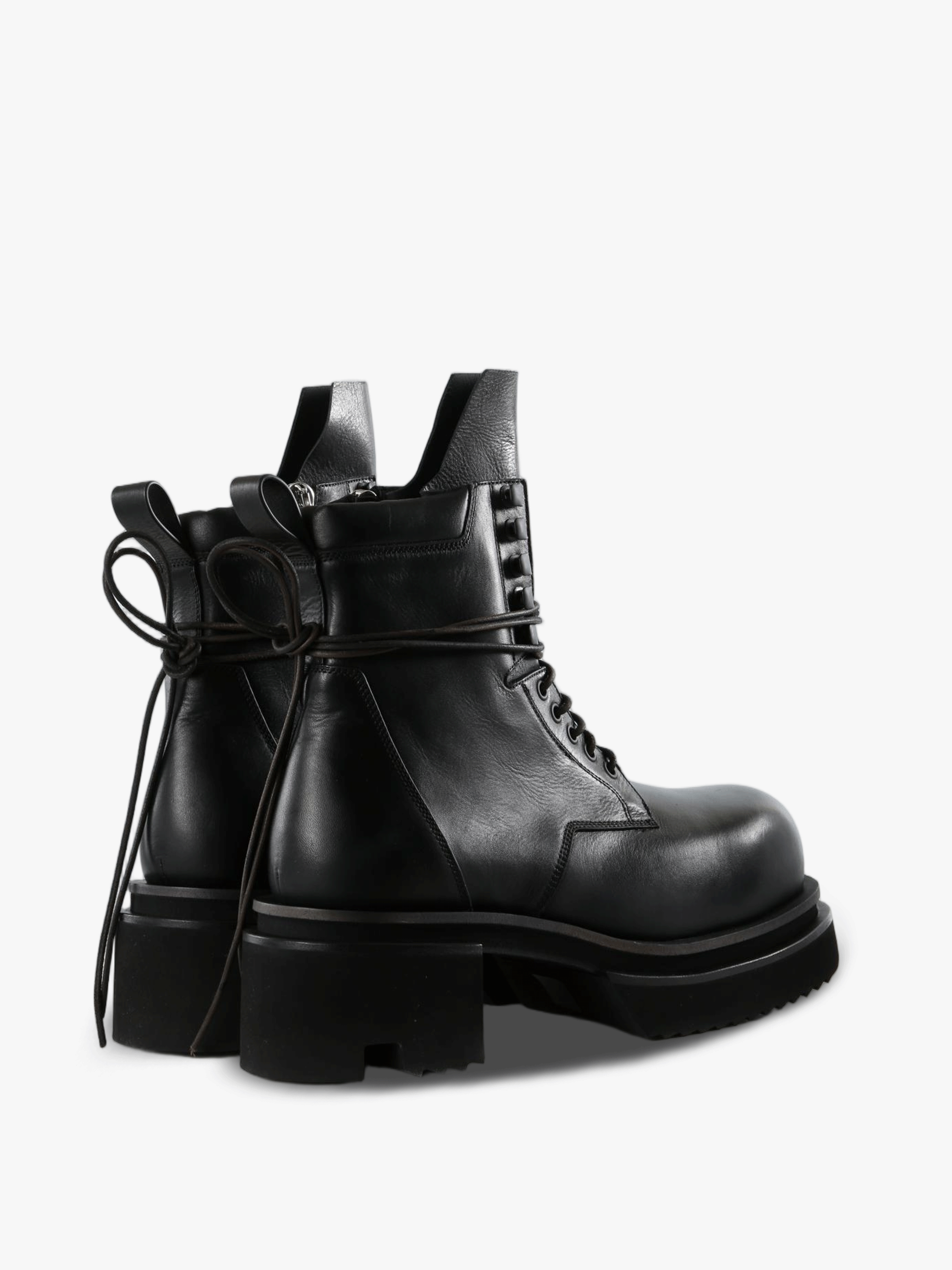 Black boots, side view