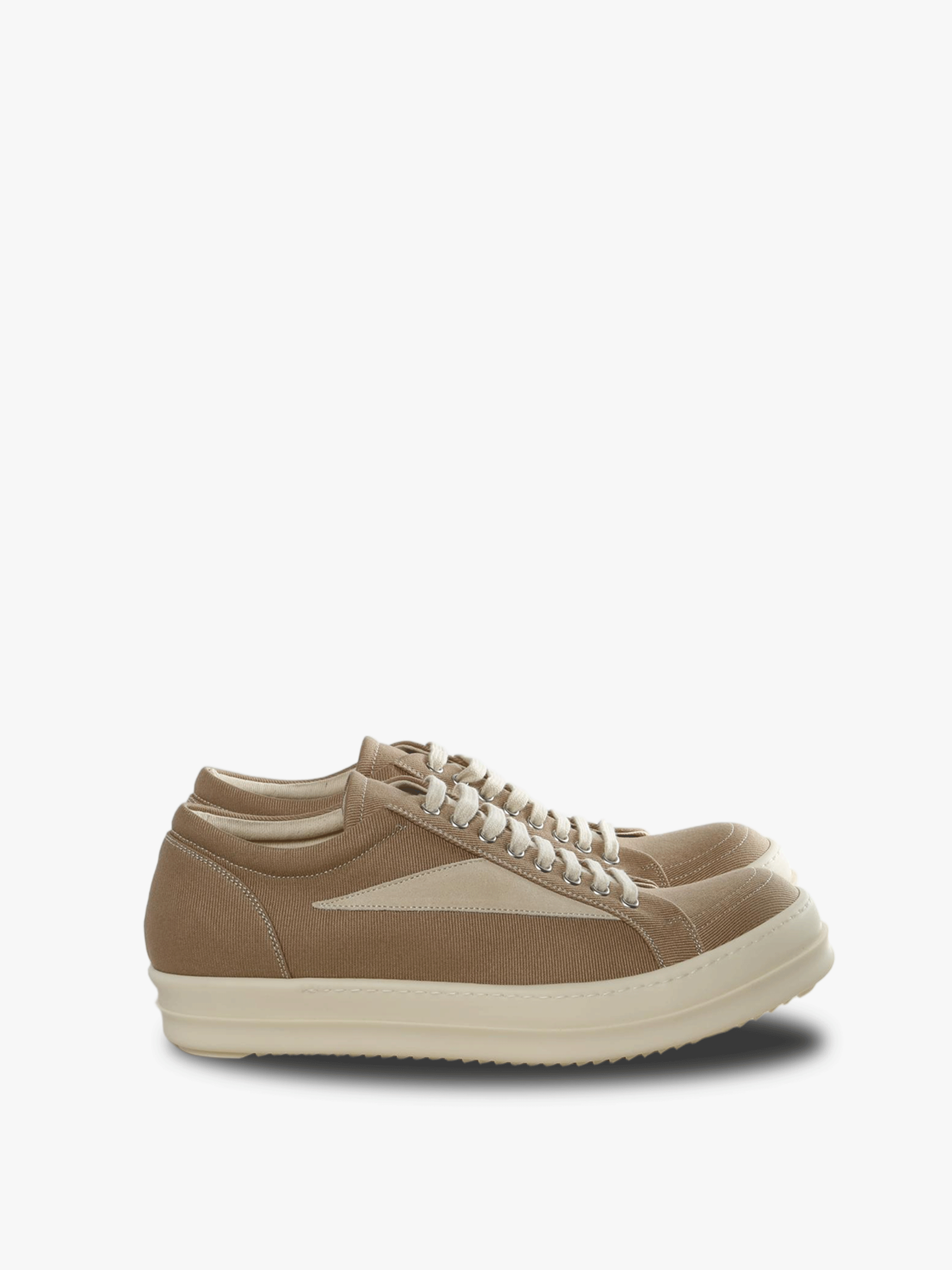 Brown sneakers, front view