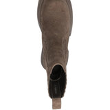 Brown boot, side view