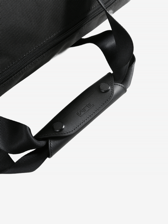 Close up of Black bag, showing detail