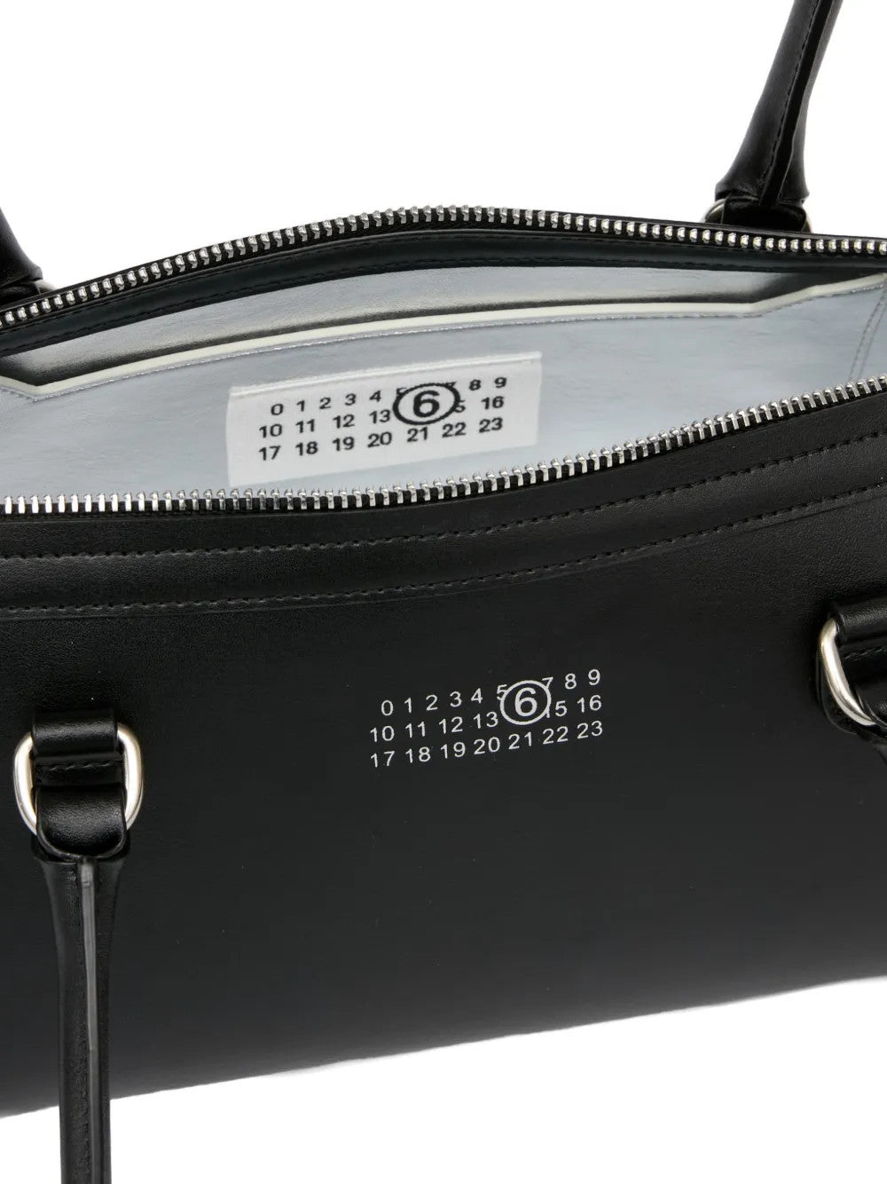 Close up of Black bag, showing detail