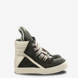 grey sneakers, front view