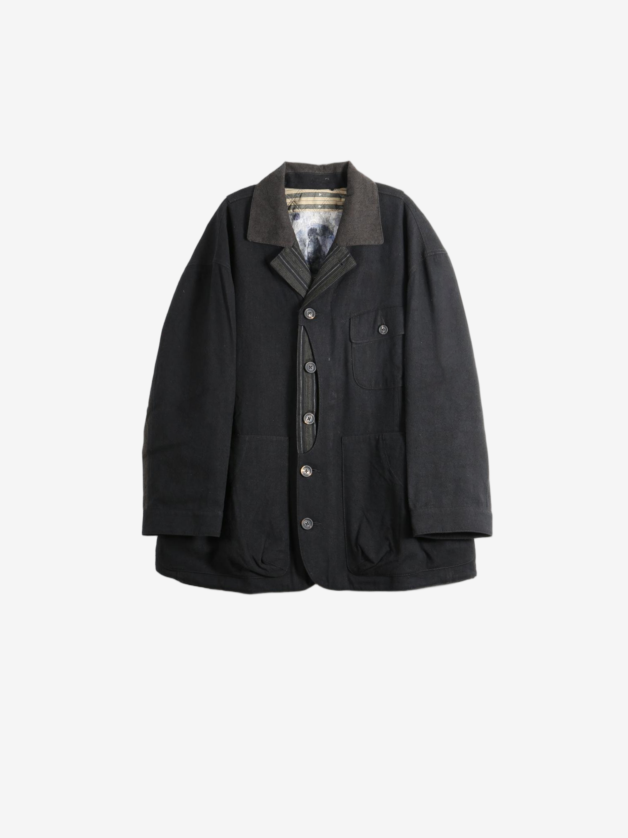 Black jacket, front view