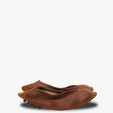 Brown shoes,front view