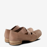 Brown shoes, back view