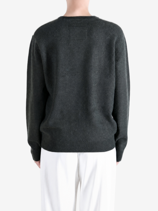Grey hoodie, full body view