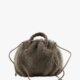Tan bag, front view