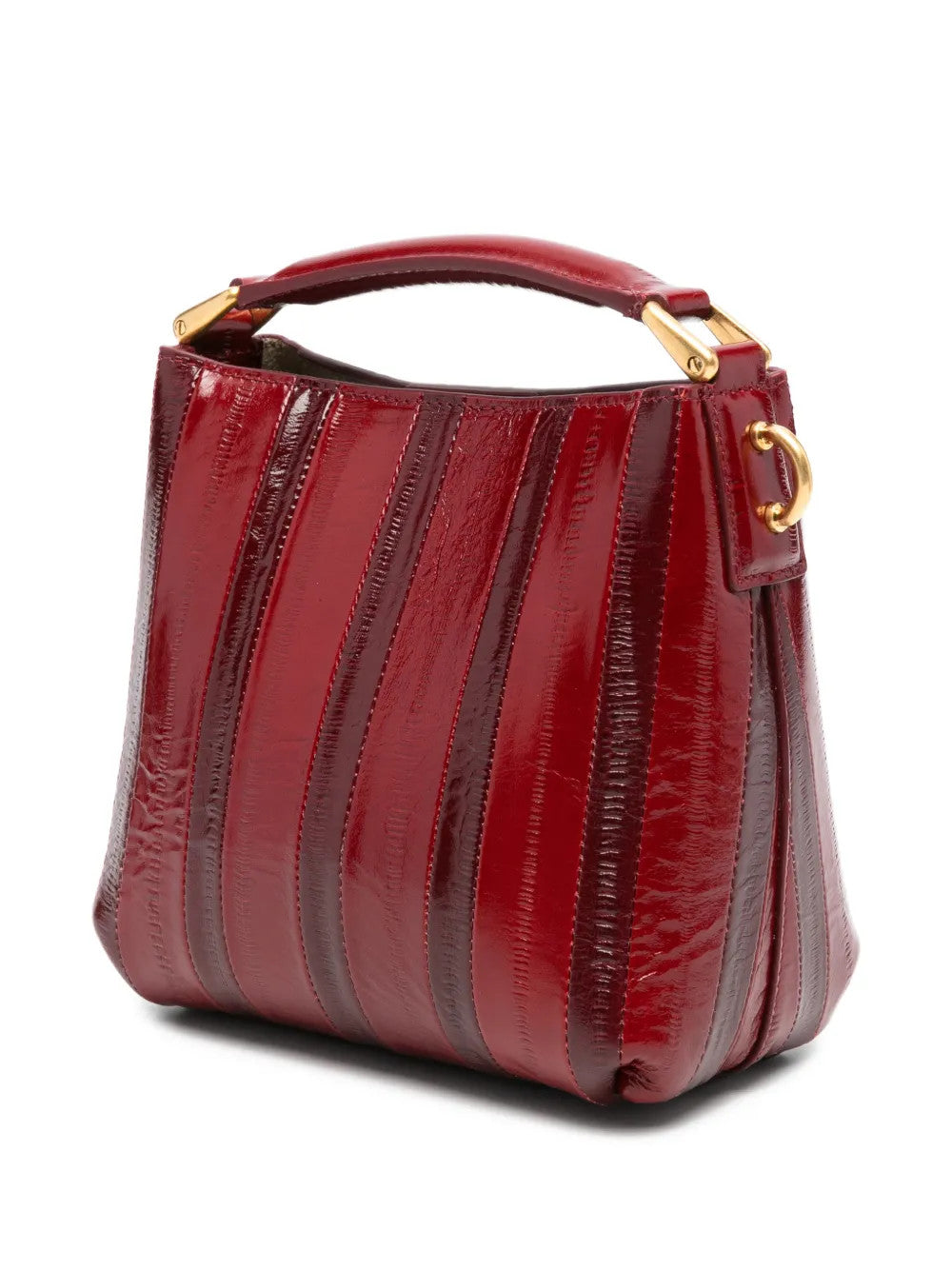 Burgundy bag, front view