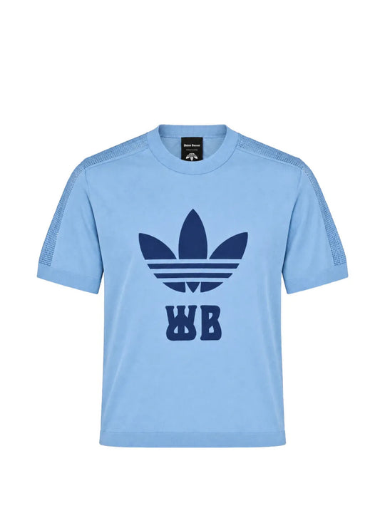 Blue t-shirt, front view