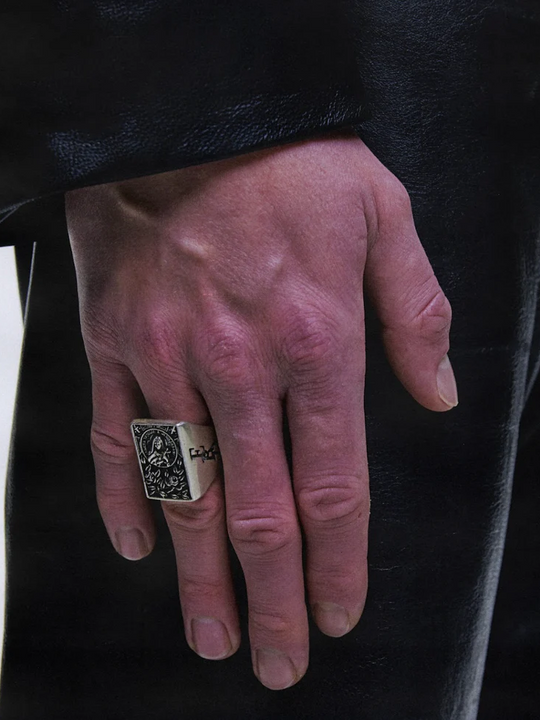 Close up of Black accessories, showing detail