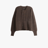 Brown knitwear, front view