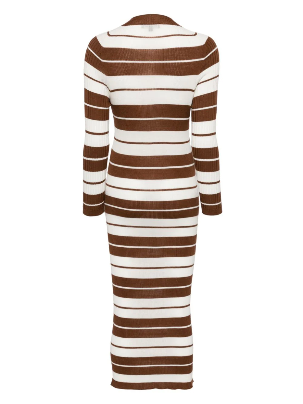 MERYLL ROGGE Women Striped Seamless Mock-Neck Dress