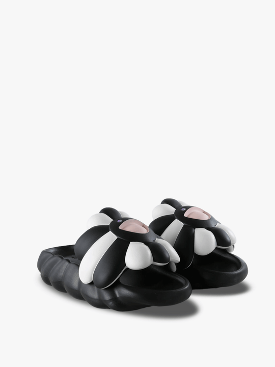 Black sandals, side view