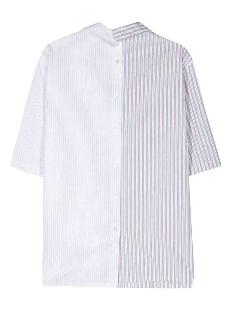 LANVIN Men Short Sleeve Asymmetric Shirt