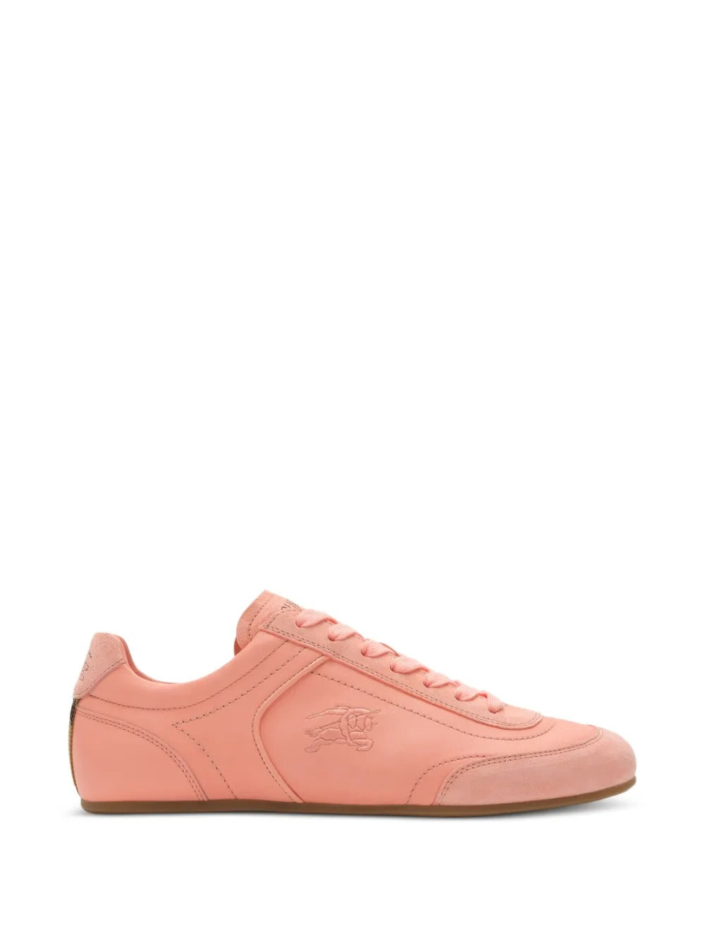 Pink sneaker, front view