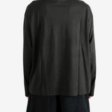 Black t-shirt, full body view