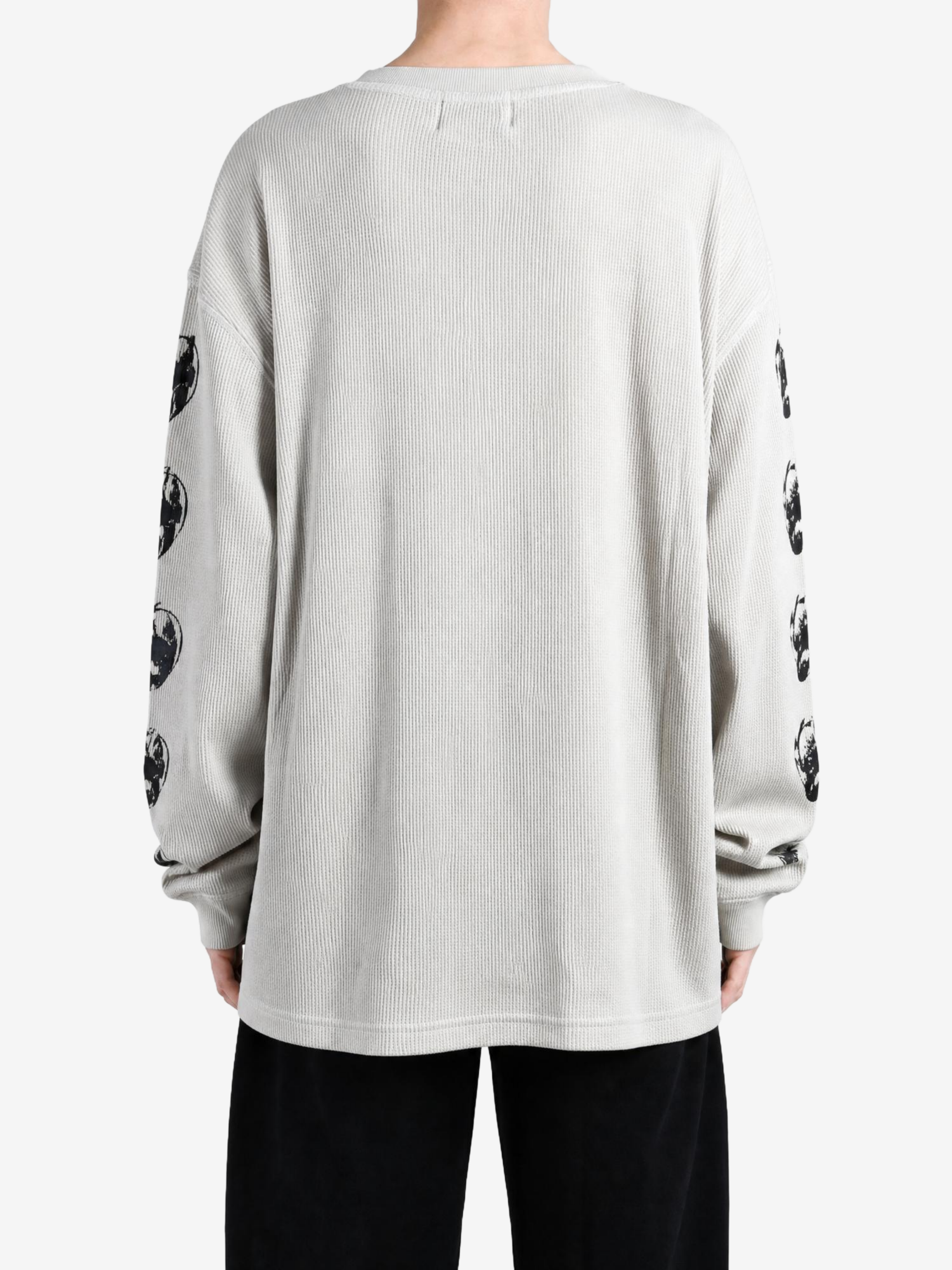 Tan t-shirt, full body view