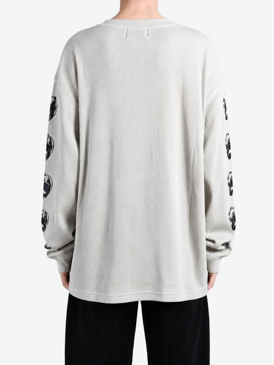 Tan t-shirt, full body view