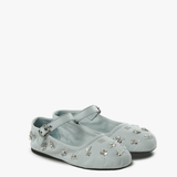 Blue flats, side view