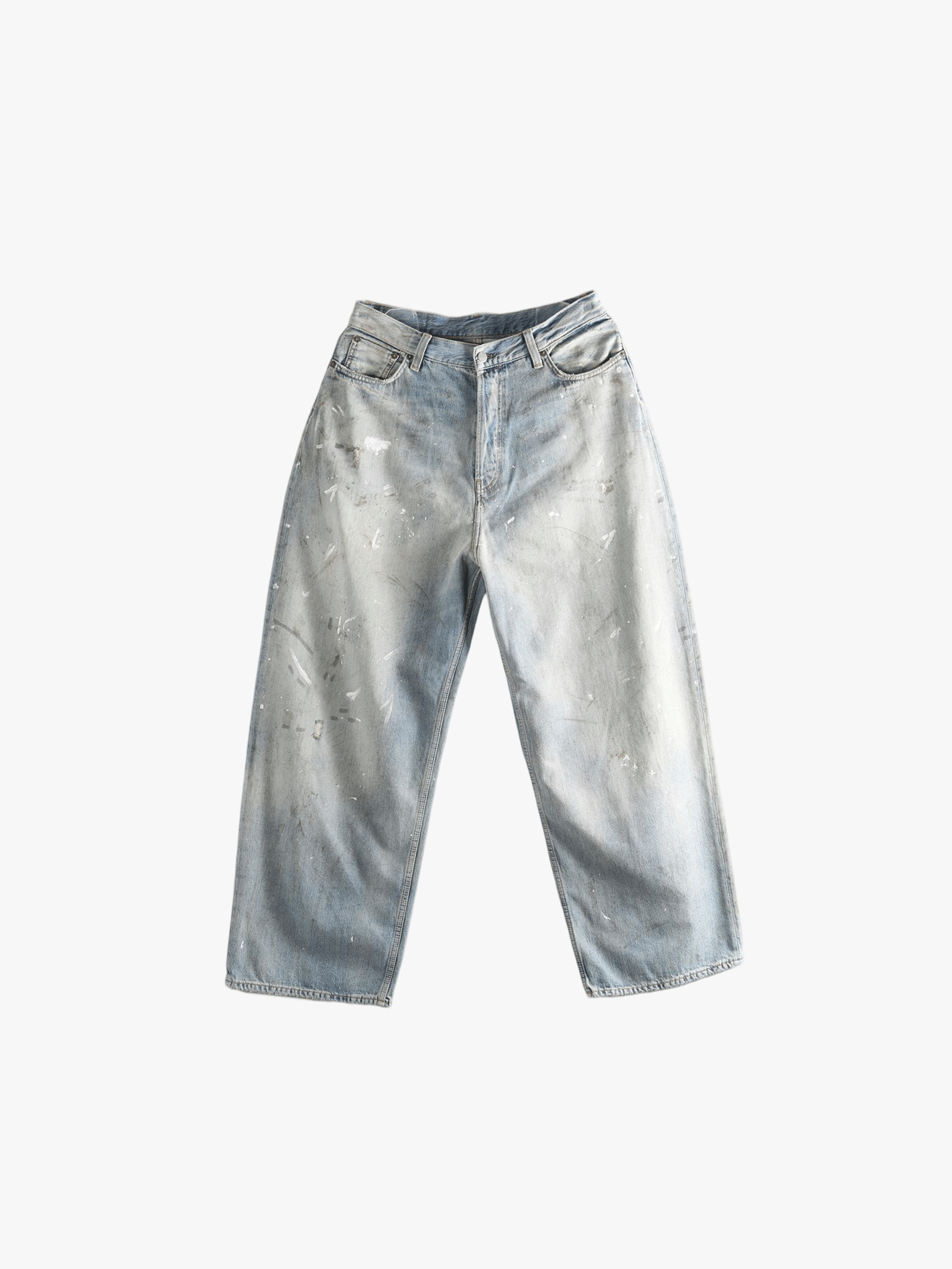 Blue jeans, front view