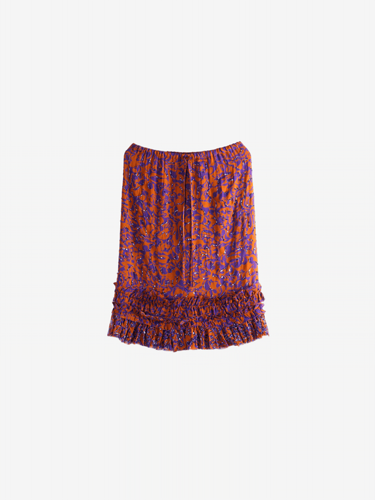 Orange skirt, front view