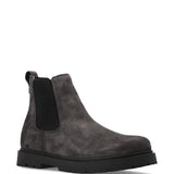 Grey boots, front view