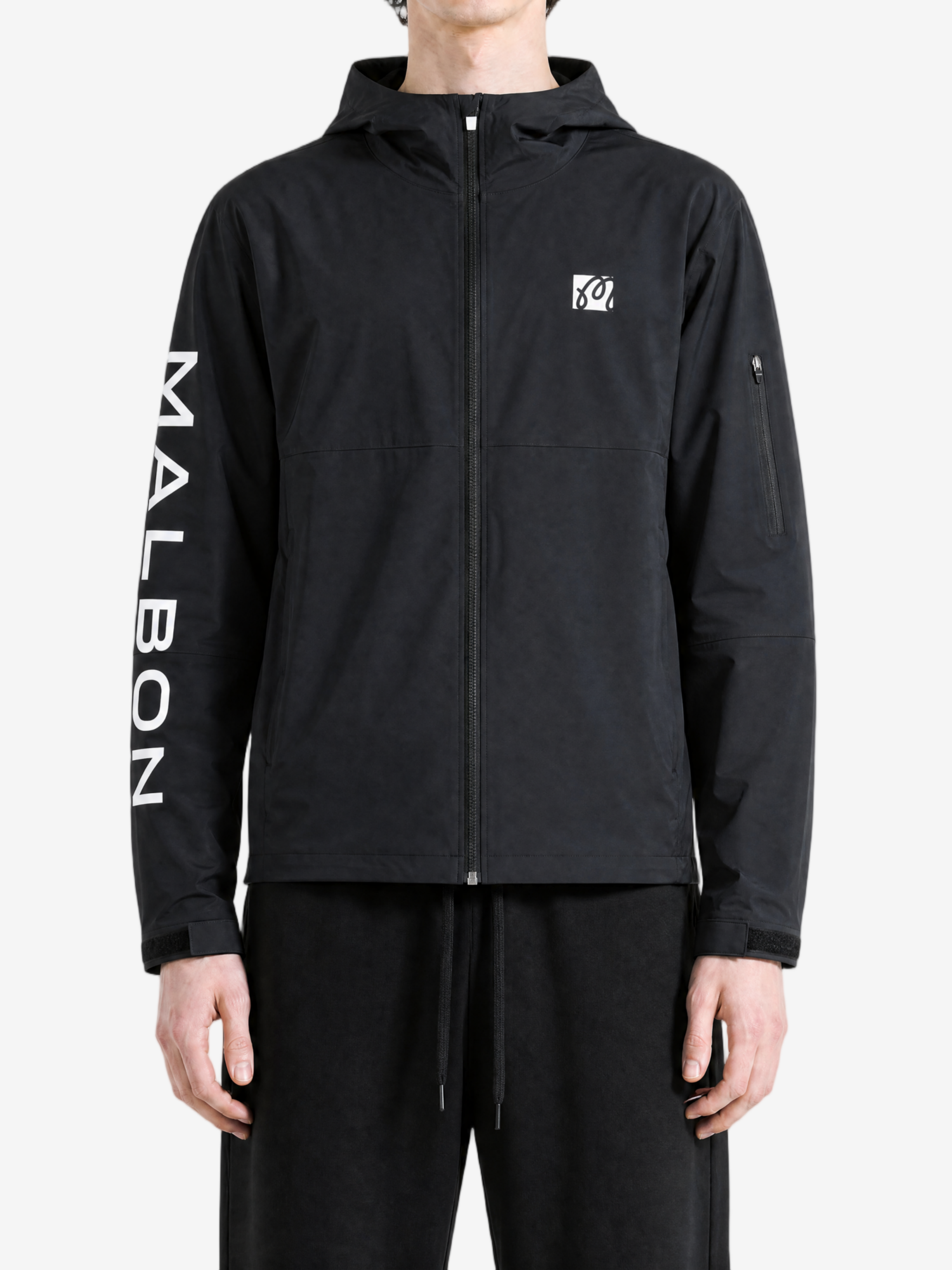 Black jacket, full body view