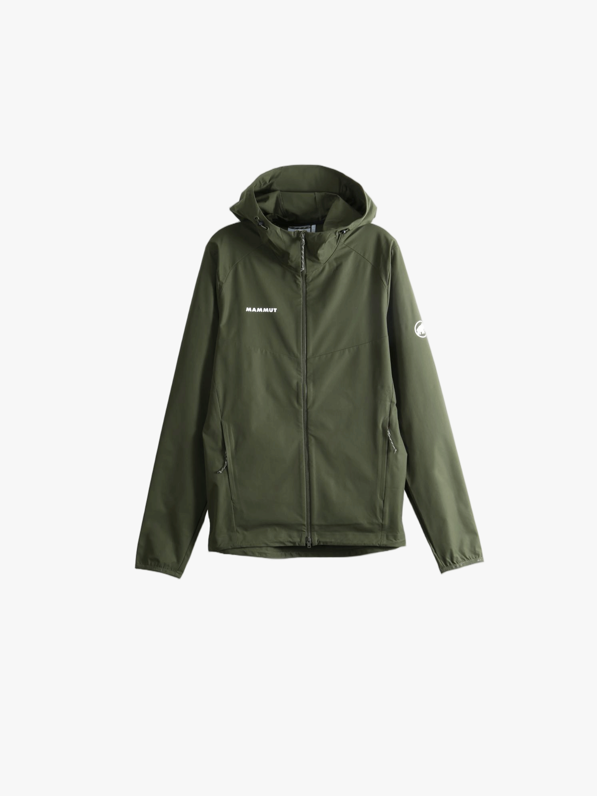 Green jacket, front view