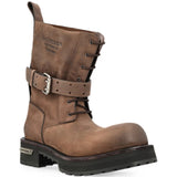 Brown boots, front view