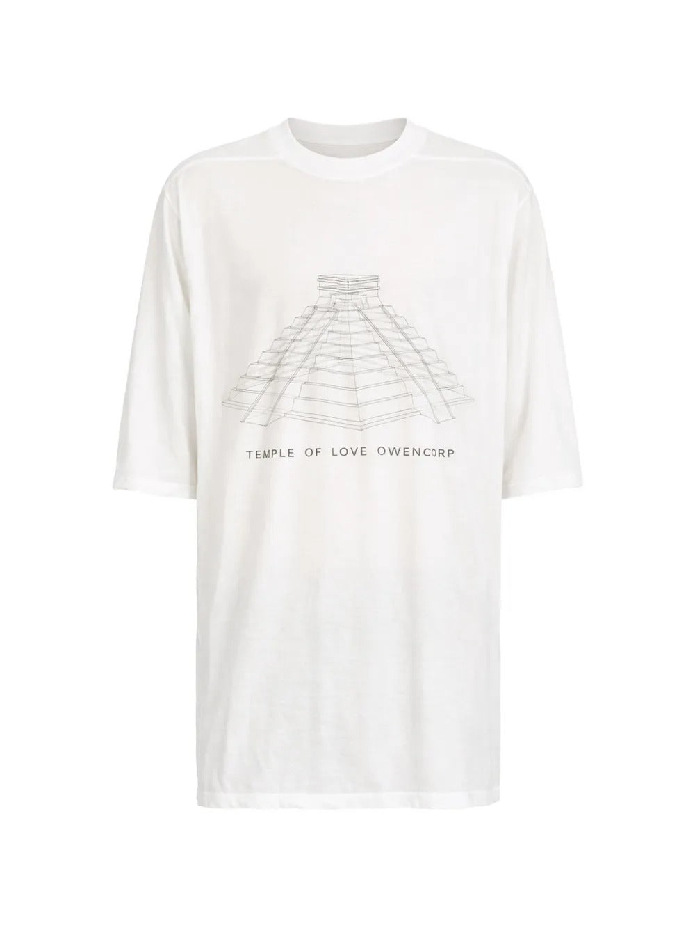 White t-shirts, front view