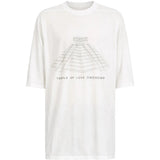 White t-shirts, front view