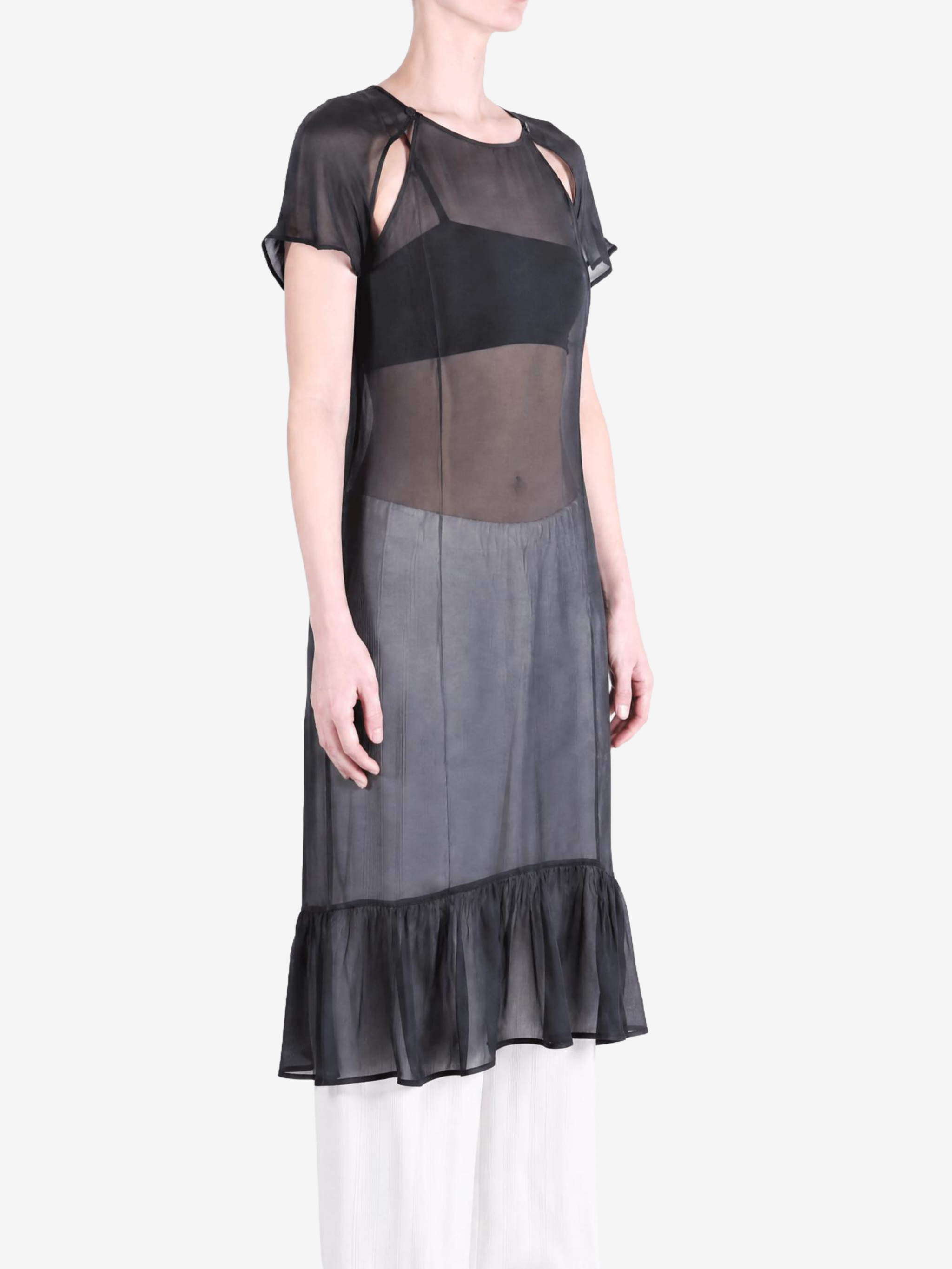 Black dress, full body view